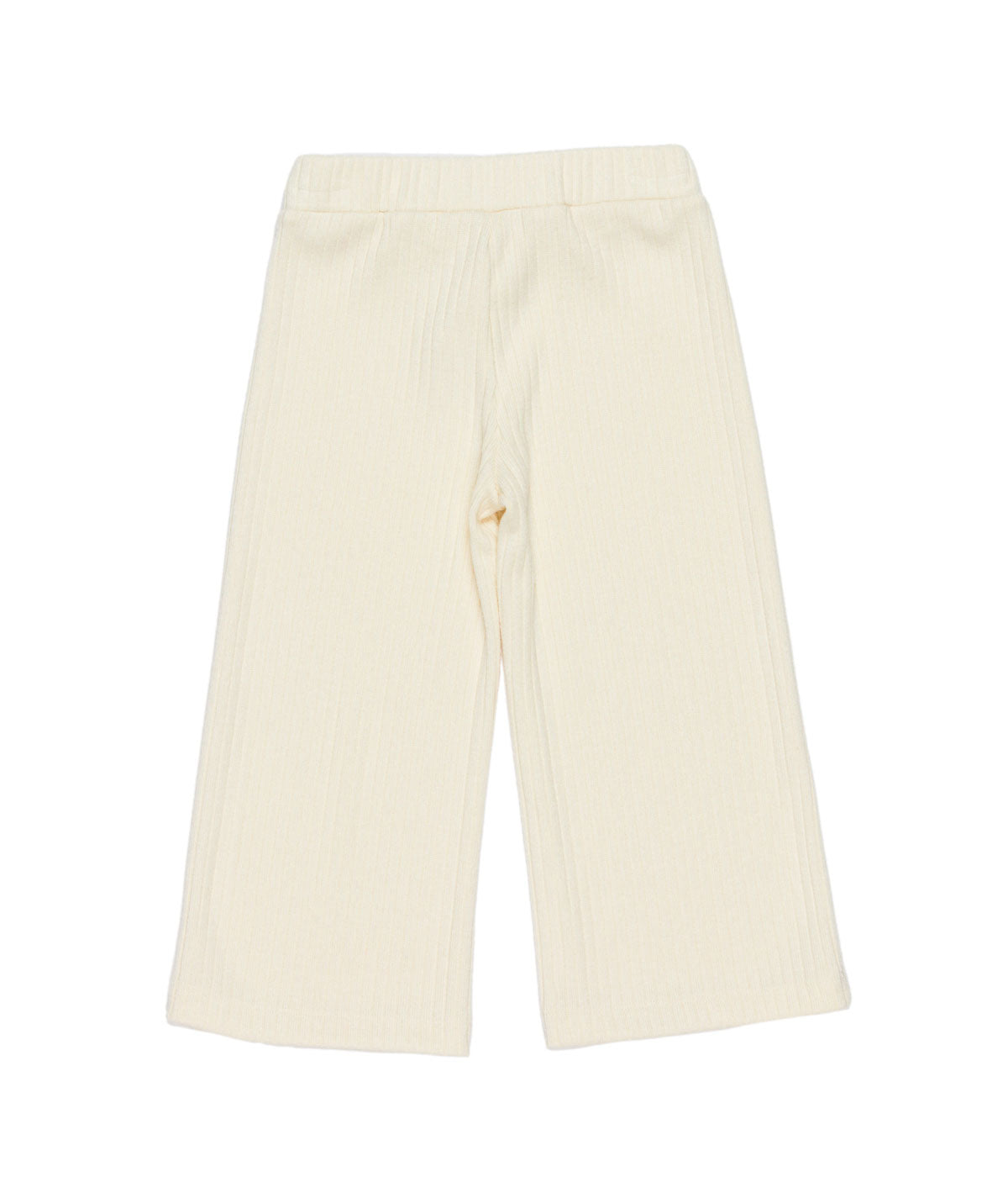Girl Ribbed Knit Pants Off White / 7Y