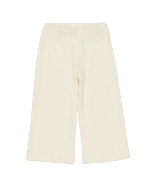 Girl Ribbed Knit Pants Off White / 7Y