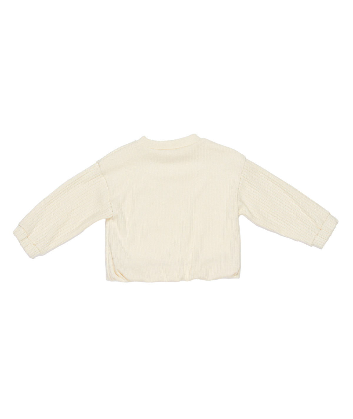 Girl Ribbed Long Sleeve Top Off White / 7Y