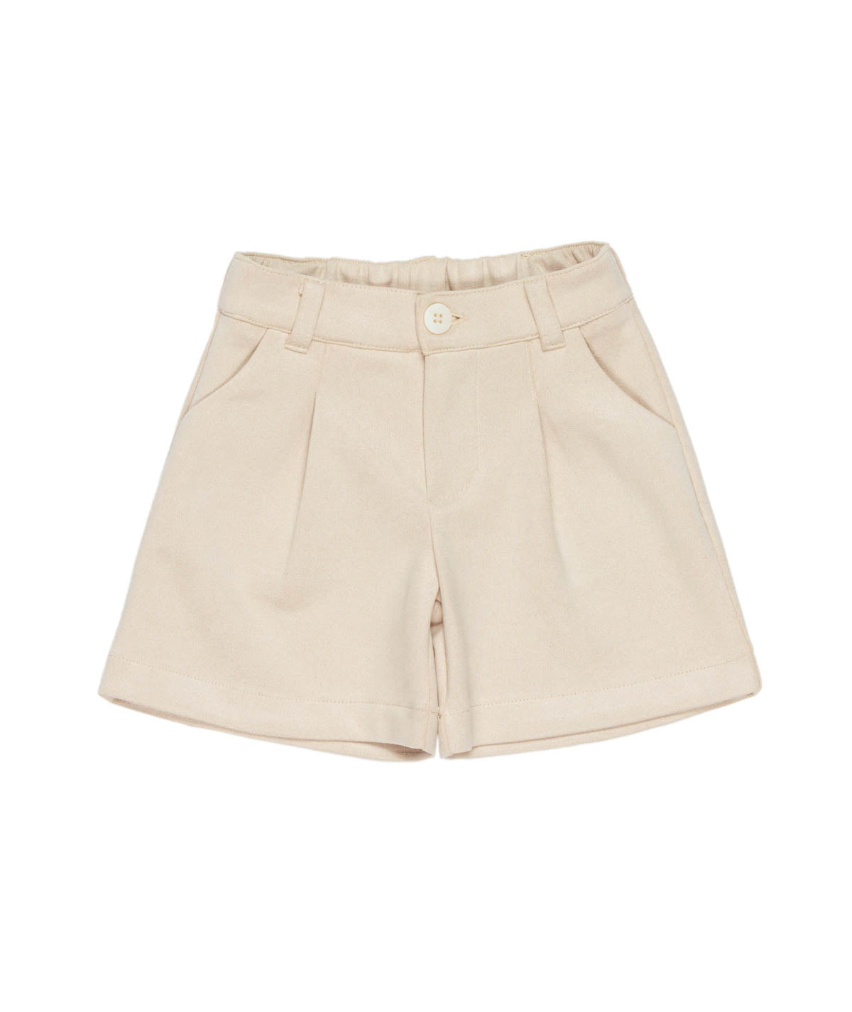 Girl Tailored Shorts with Button Closure Butter / 7Y