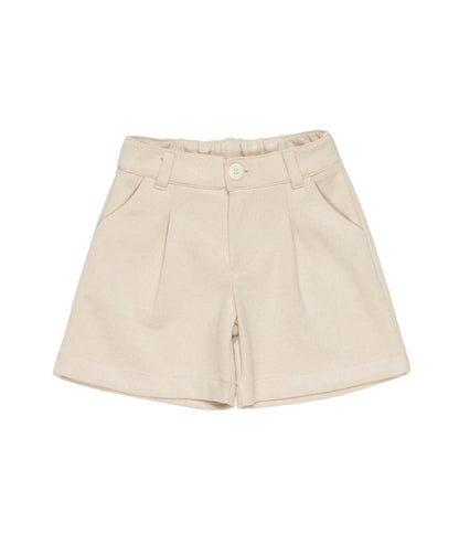 Girl Tailored Shorts with Button Closure Butter / 7Y
