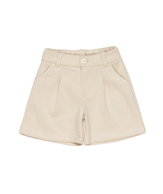 Girl Tailored Shorts with Button Closure Butter / 7Y