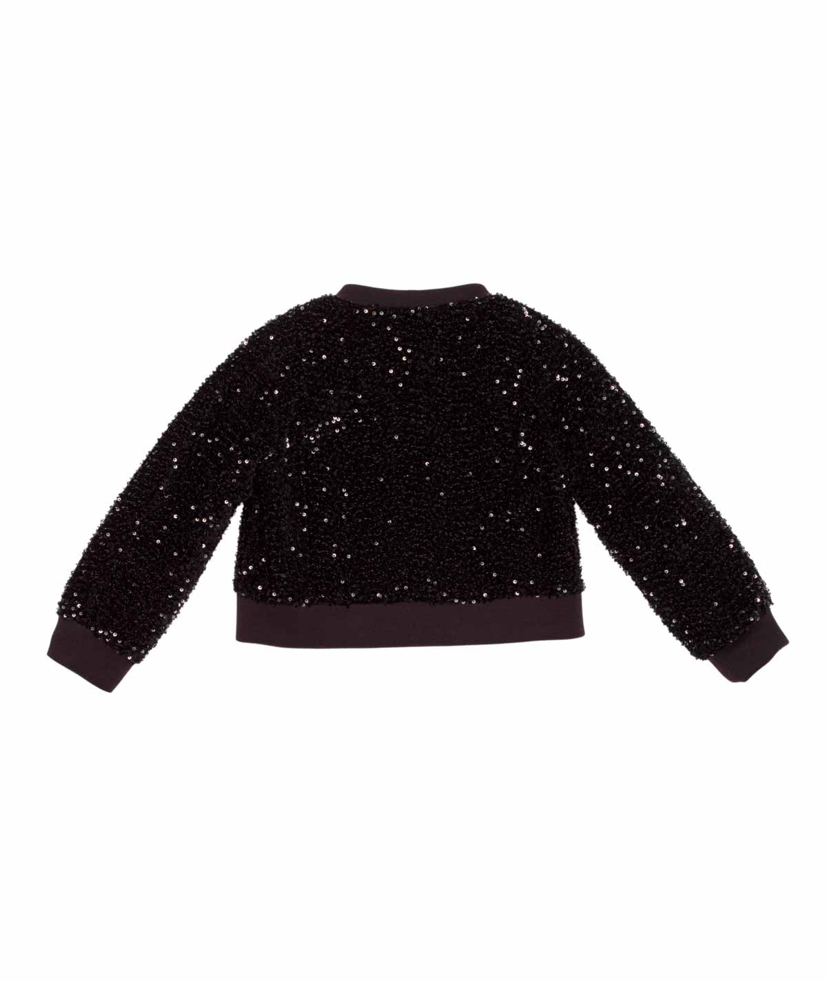 Girl Sequin Zip-Up Jacket Black / 7Y