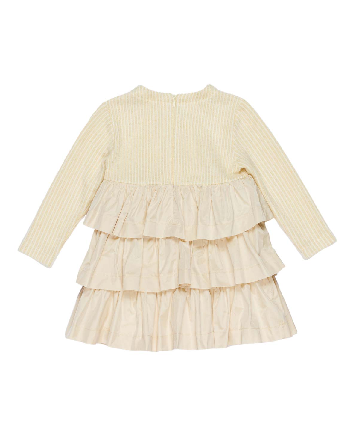 Girl Dress with Tiered Ruffle Skirt Butter / 7Y