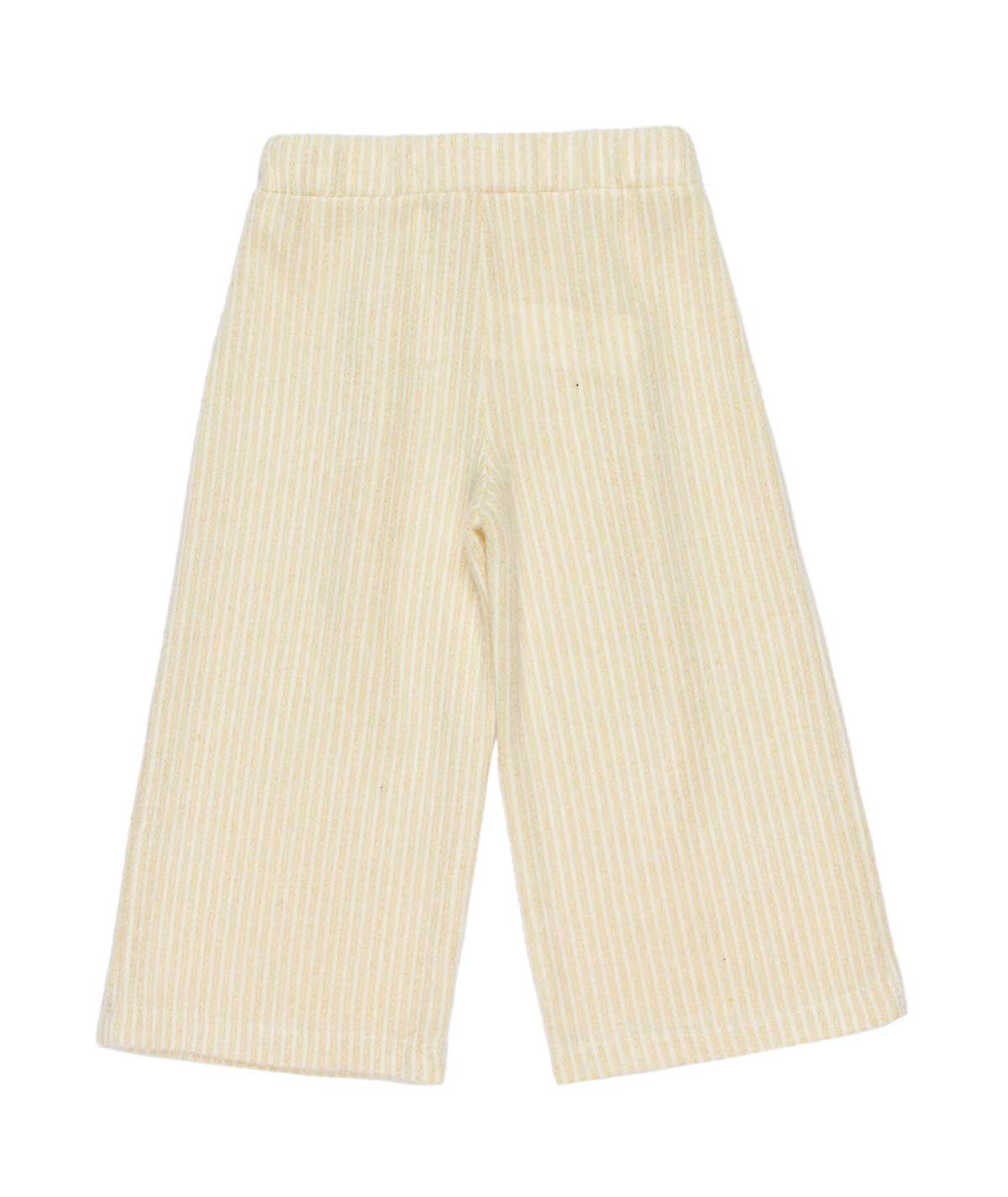 Girl Ribbed Knit Culotte Pants Butter / 7Y