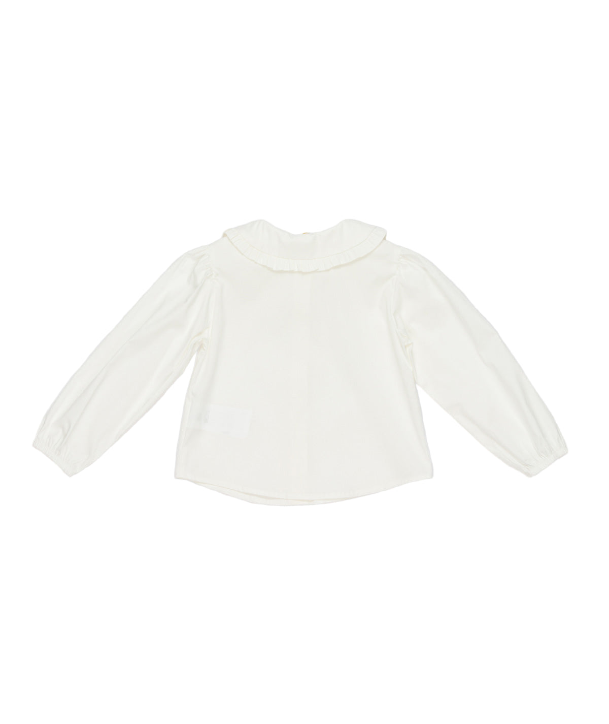 Girl Blouse with Ruffled Collar Off White / 7Y
