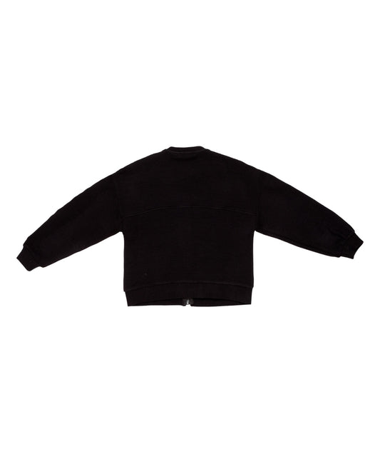 Girl Zip-Up Jacket with Stripe Detail Plum / 8Y