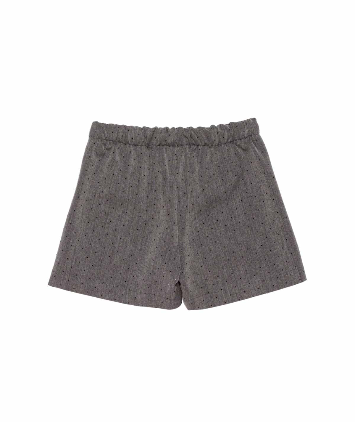 Girl Layered Skort with Subtle Dot Pattern Grey / 8Y