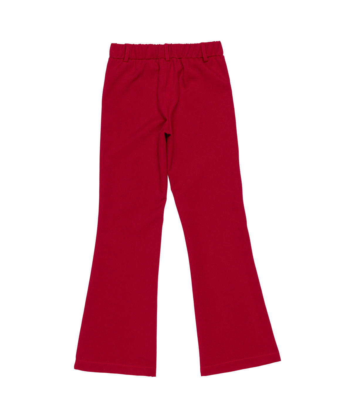 Girl Flared Pants with Belt Loops Plum / 8Y