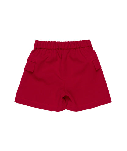 Girl Skort with Flap Pockets Black / 8Y