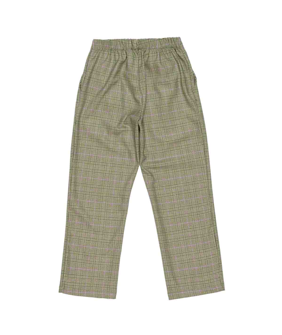 GirlGlen Check Trousers with Button Detail Check / 8Y