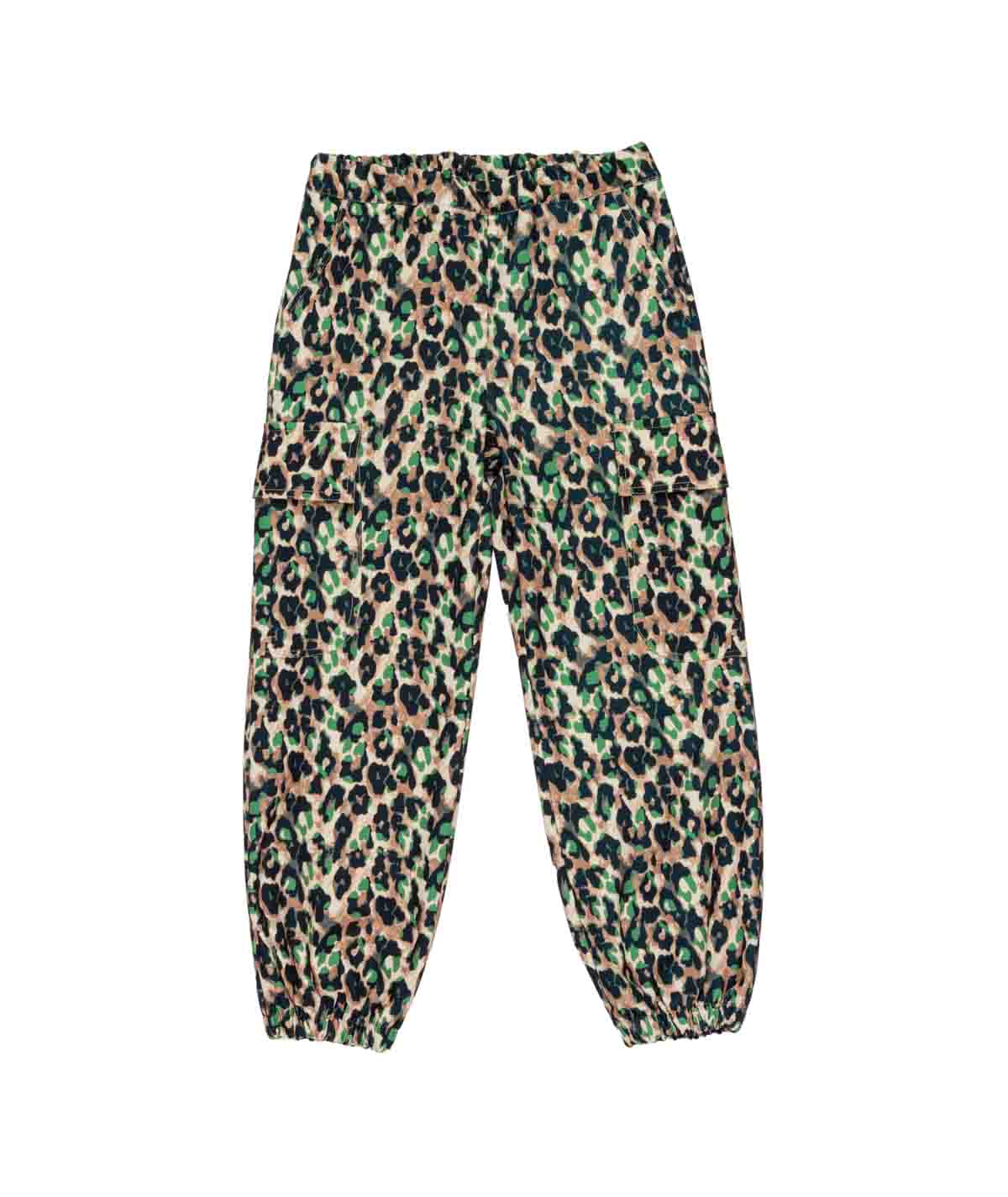 Girl Leopard Print Cargo Pants Camouflage / 8Y