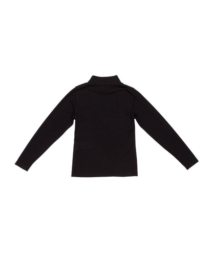 Girl Classic Black Turtleneck Top Off White / 8Y