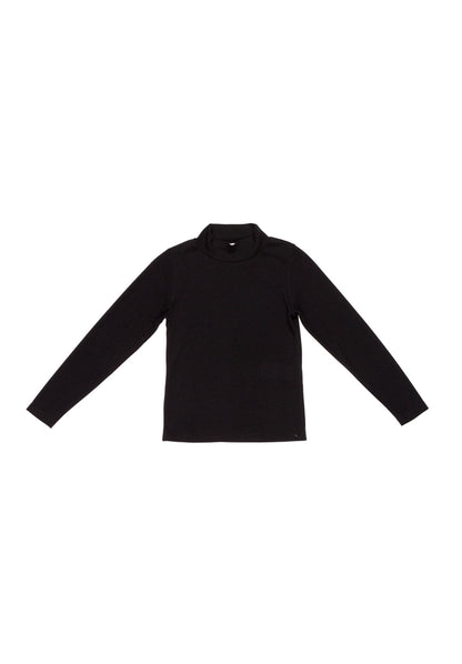 Girl Classic Black Turtleneck Top Off White / 8Y