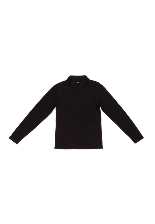 Girl Classic Black Turtleneck Top Off White / 8Y