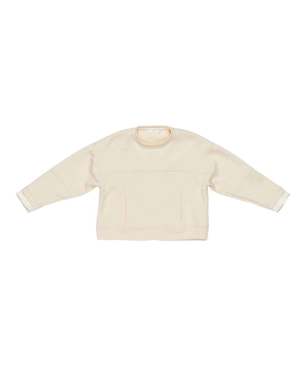 Girl Relaxed Fit Cream Sweatshirt Black / 8Y