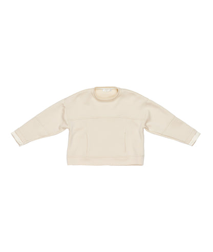 Girl Relaxed Fit Cream Sweatshirt Black / 8Y
