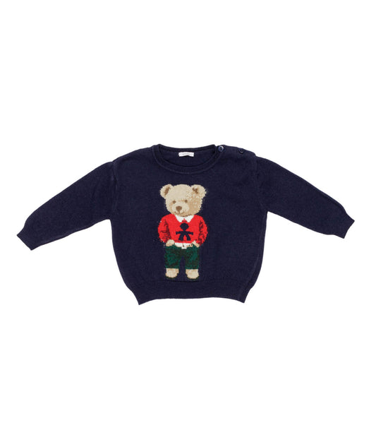 Classic Navy Baby Sweater Blue / 9M