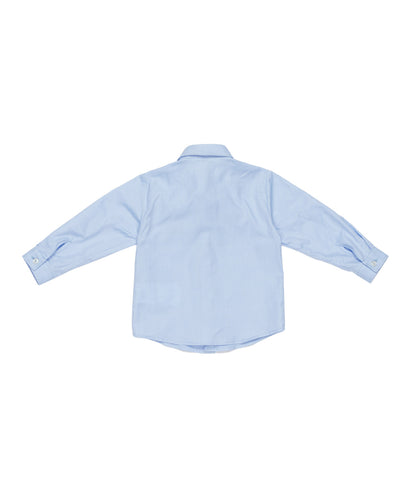 Baby Boy Light Blue Cotton Shirt with Embroidery Heavenly / 9M