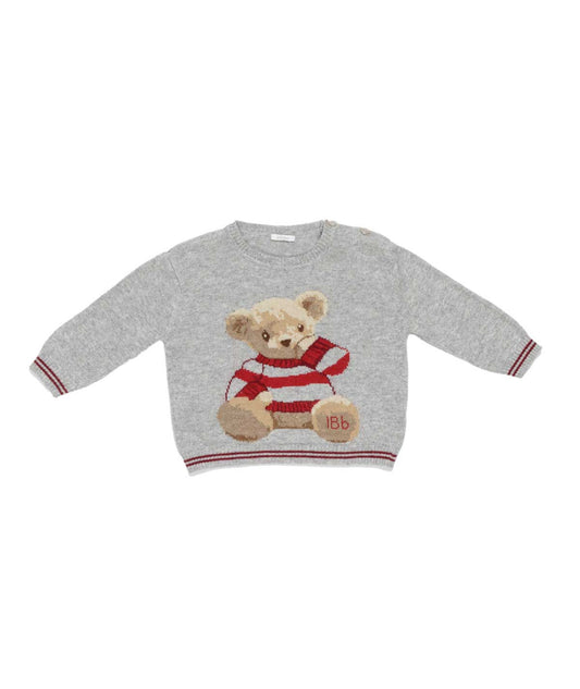 Baby Knit Sweater Melange Gray / 9M