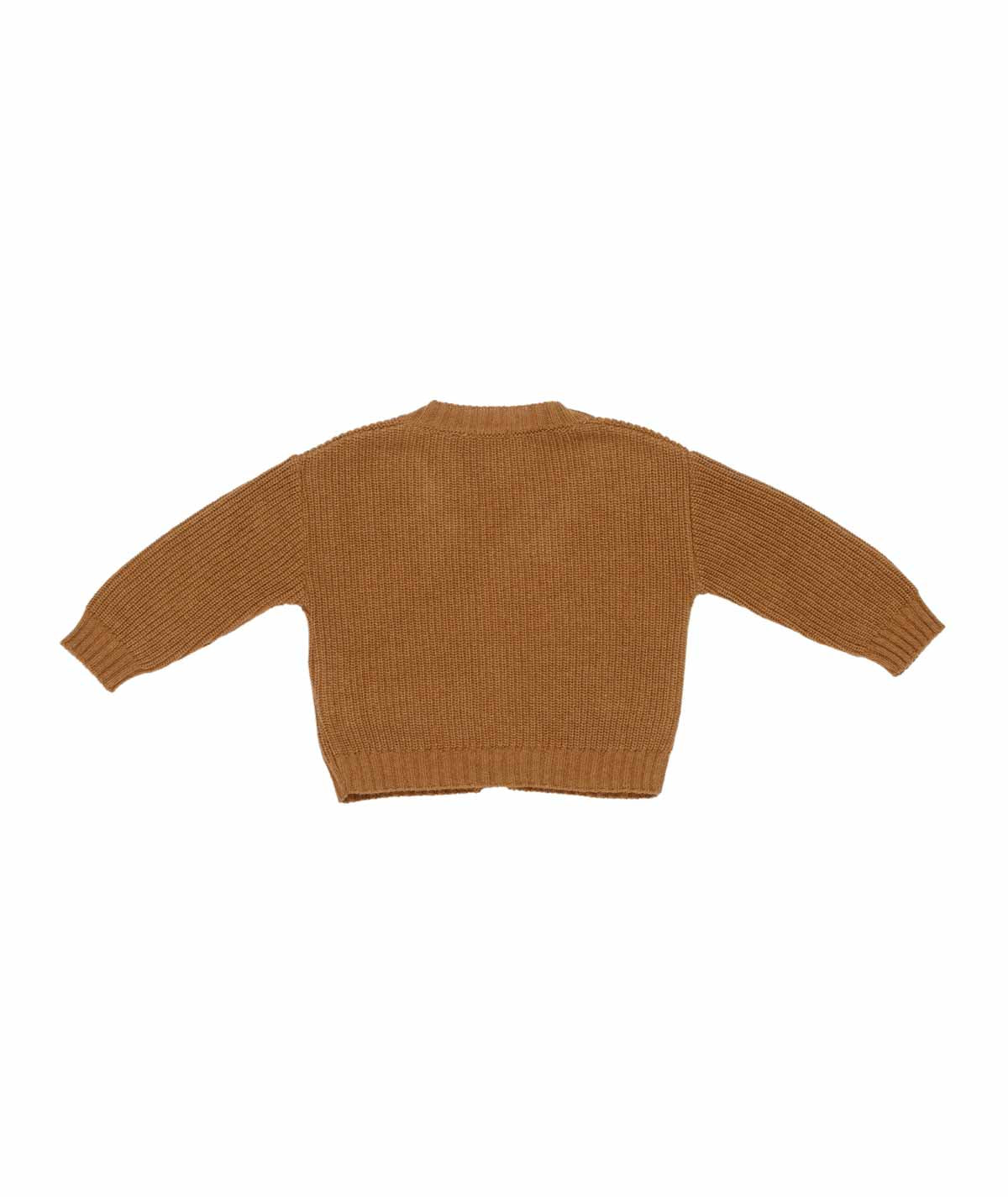 Baby Boy Knitted Button-Down Cardigan Ð Brown Cinnamon / 9M