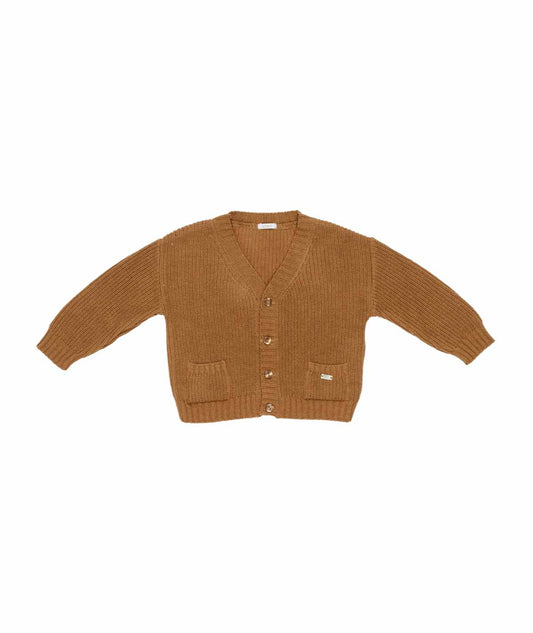 Baby Boy Knitted Button-Down Cardigan Ð Brown Cinnamon / 9M