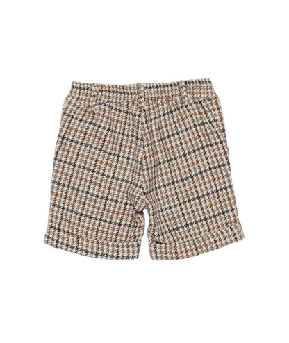 Baby Boy houndstooth bermuda shorts Camel Pied De Poule / 9M