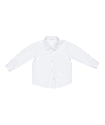 Baby Boy White Cotton Shirt White / 9M