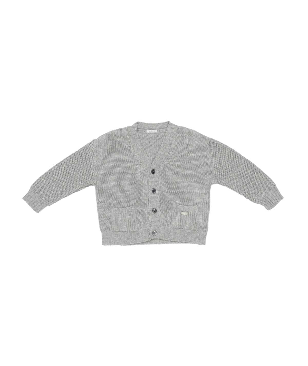 Baby Boy Knitted Button-Down Cardigan Ð Light Grey Melange Gray / 9M