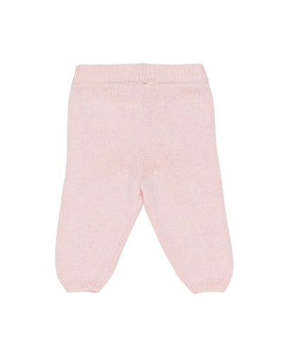 Pink Knitted Baby Pants Pink / 3M