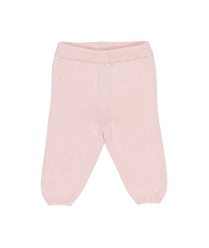 Pink Knitted Baby Pants Pink / 3M