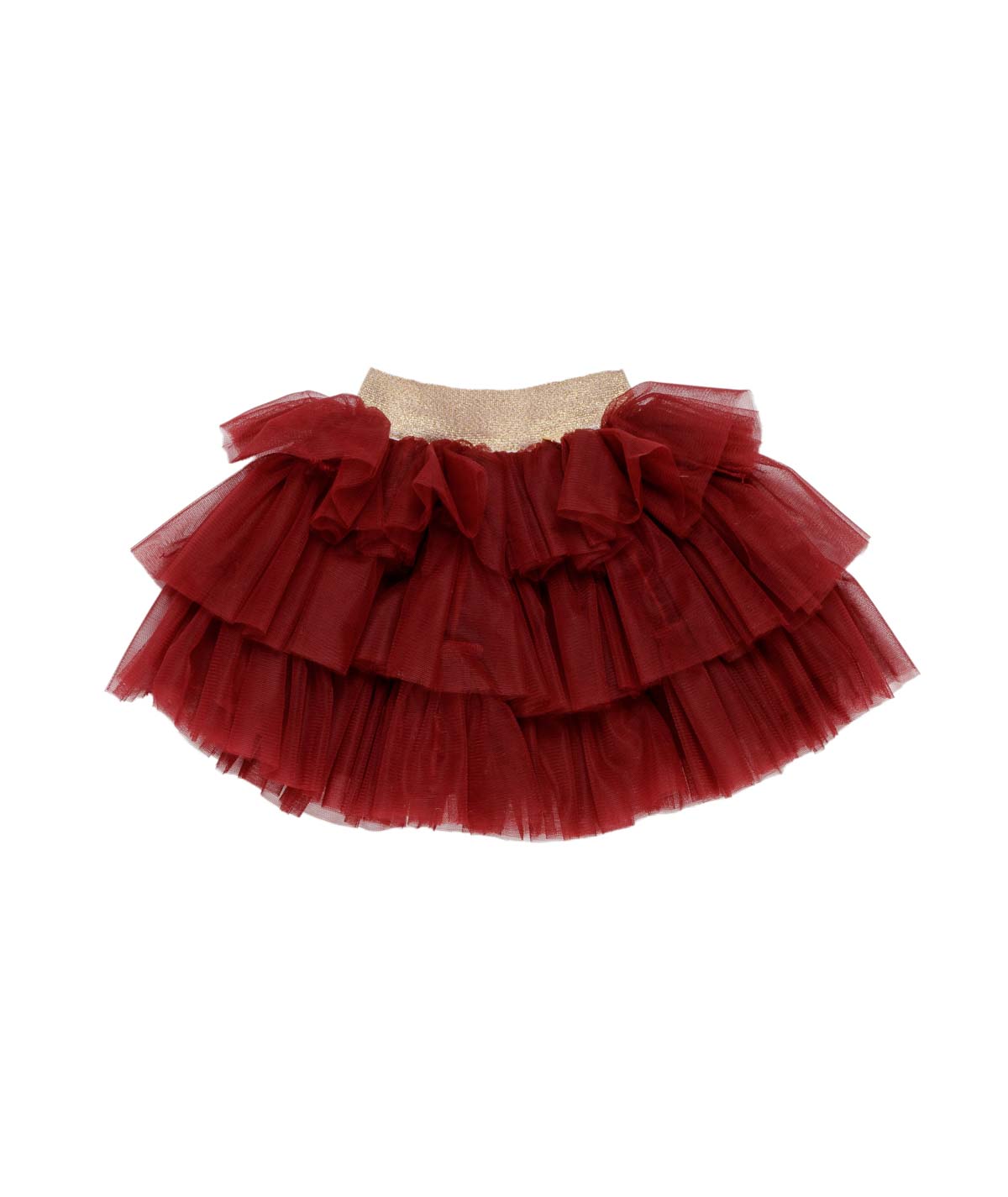 Baby Layered Tulle Skirt Bordeaux / 9M
