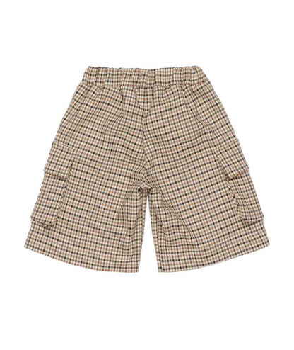 Baby Boy Checked Cargo Shorts Beige Check / 9M