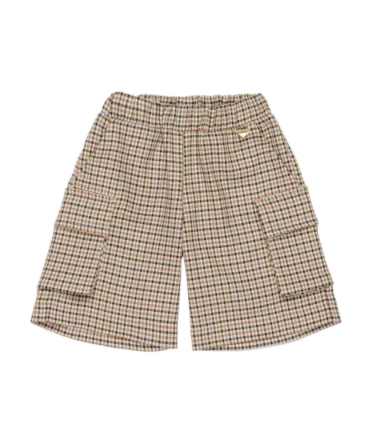 Baby Boy Checked Cargo Shorts Beige Check / 9M