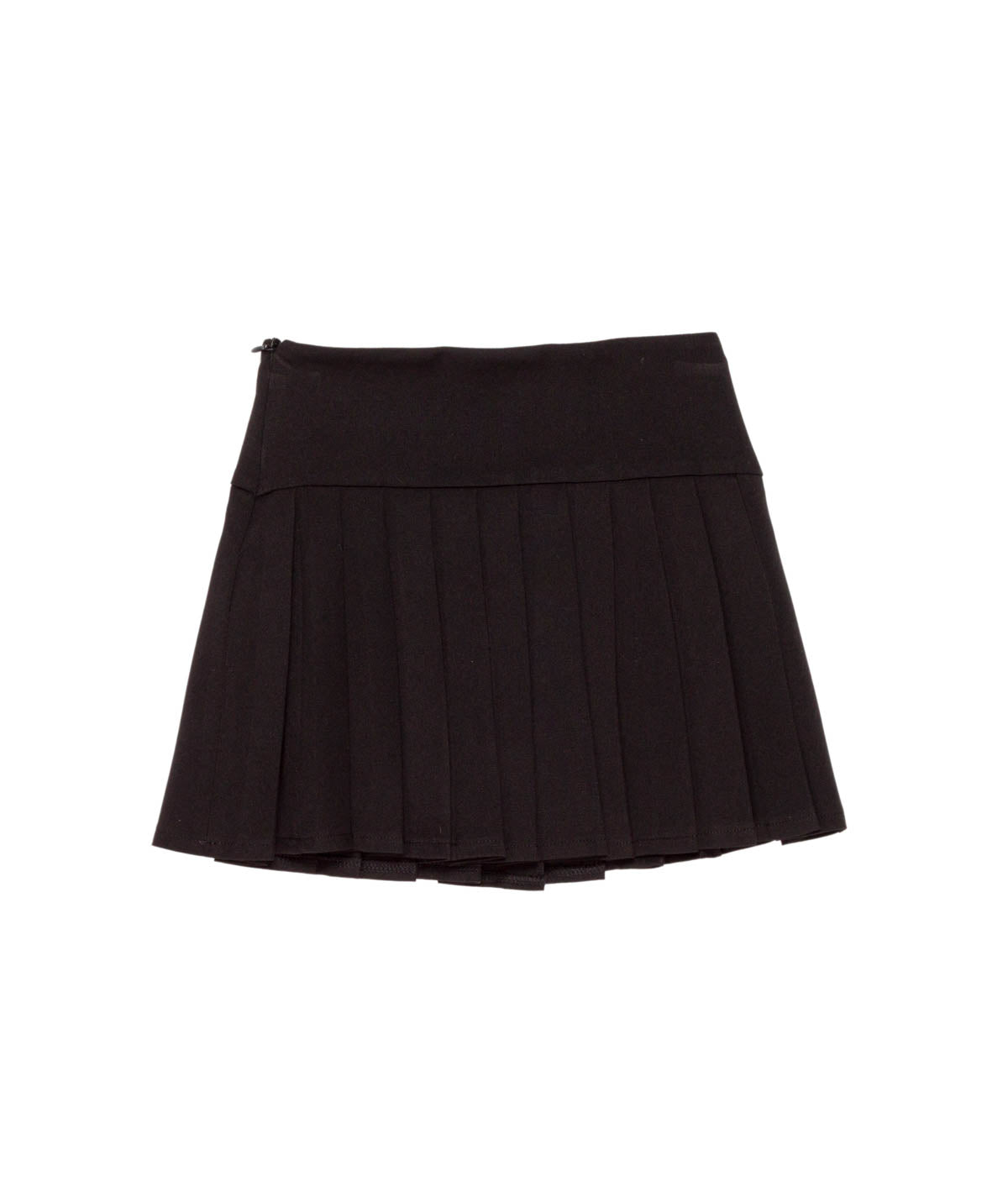 Pleated Skirt with Waist Detail Black / 8Y