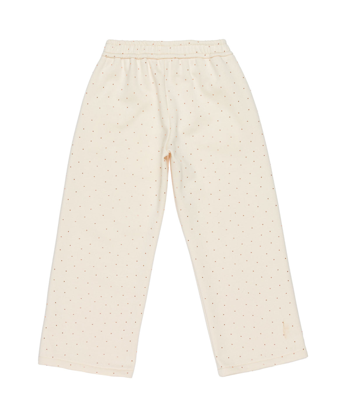 Wide-Leg Pants with Subtle Dot Print Black / 8Y