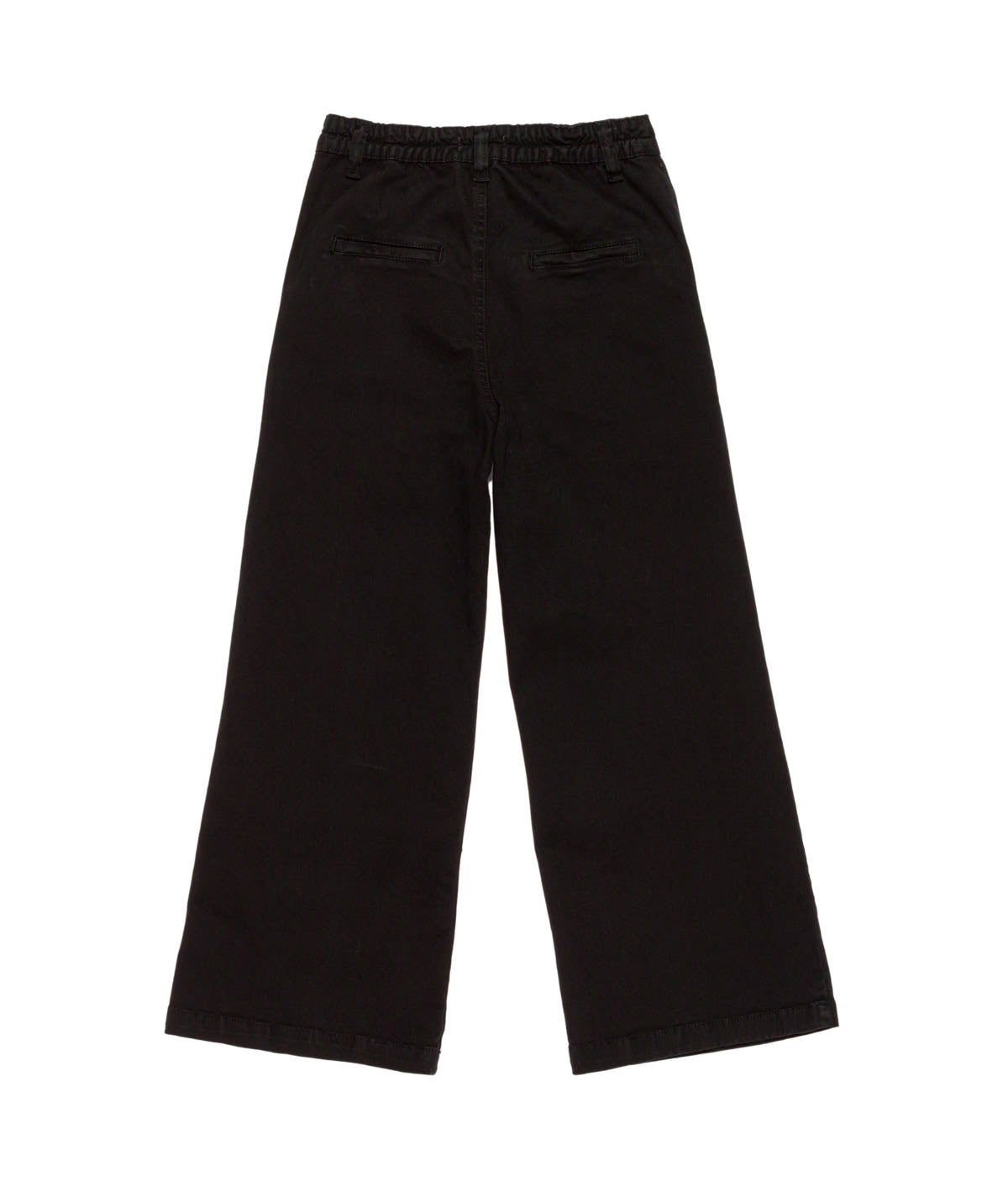 Wide-Leg Pants with Side Pockets Black / 8Y