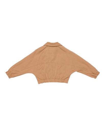 Cropped Jacket with Front Pockets Black / 8Y