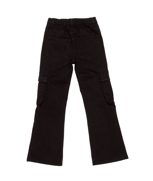 Cargo Pants with Flap Pockets Black / 8Y