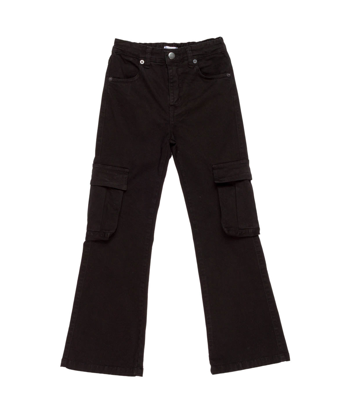 Cargo Pants with Flap Pockets Black / 8Y
