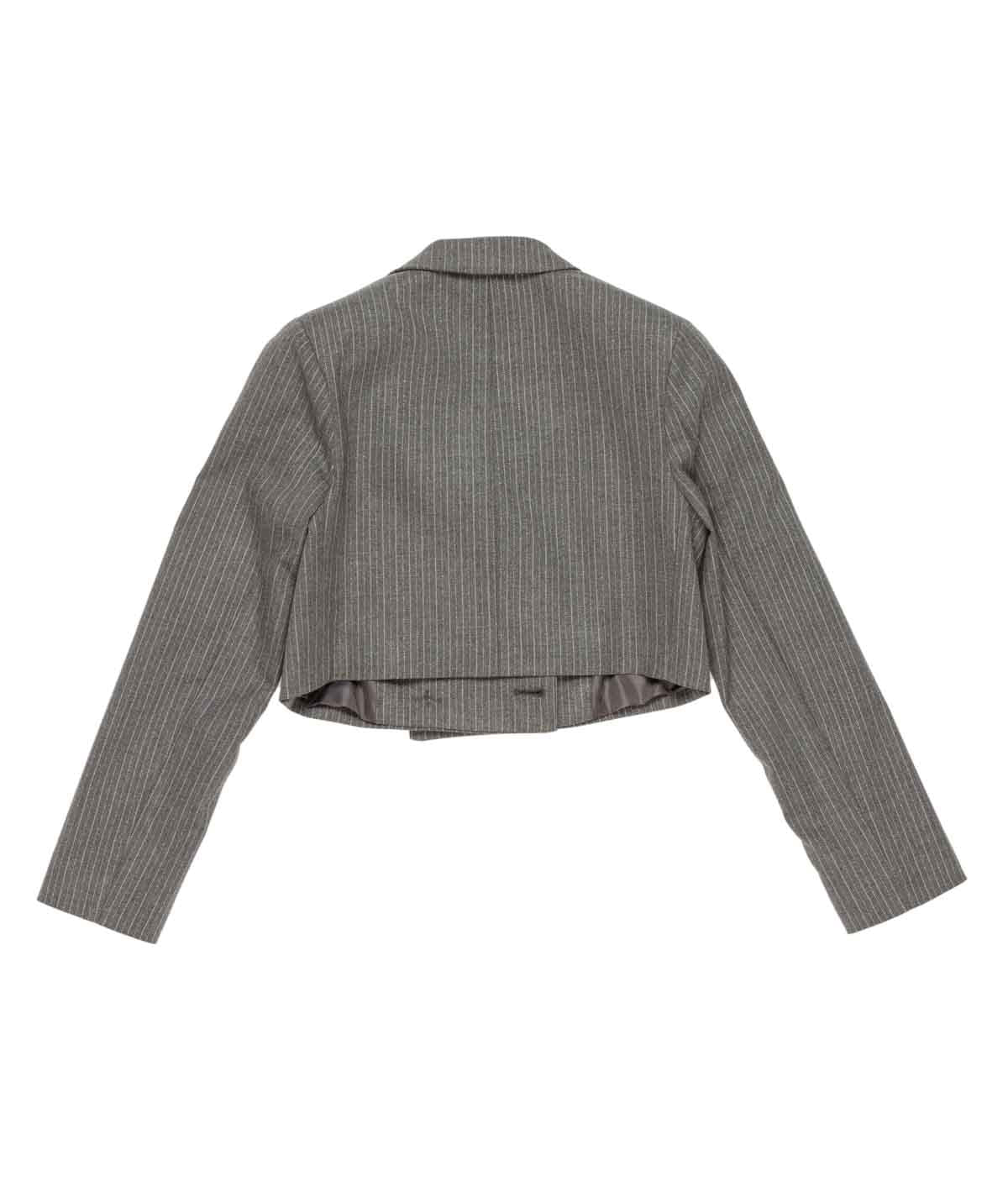 Cropped Pinstripe Blazer Stripes / 8Y