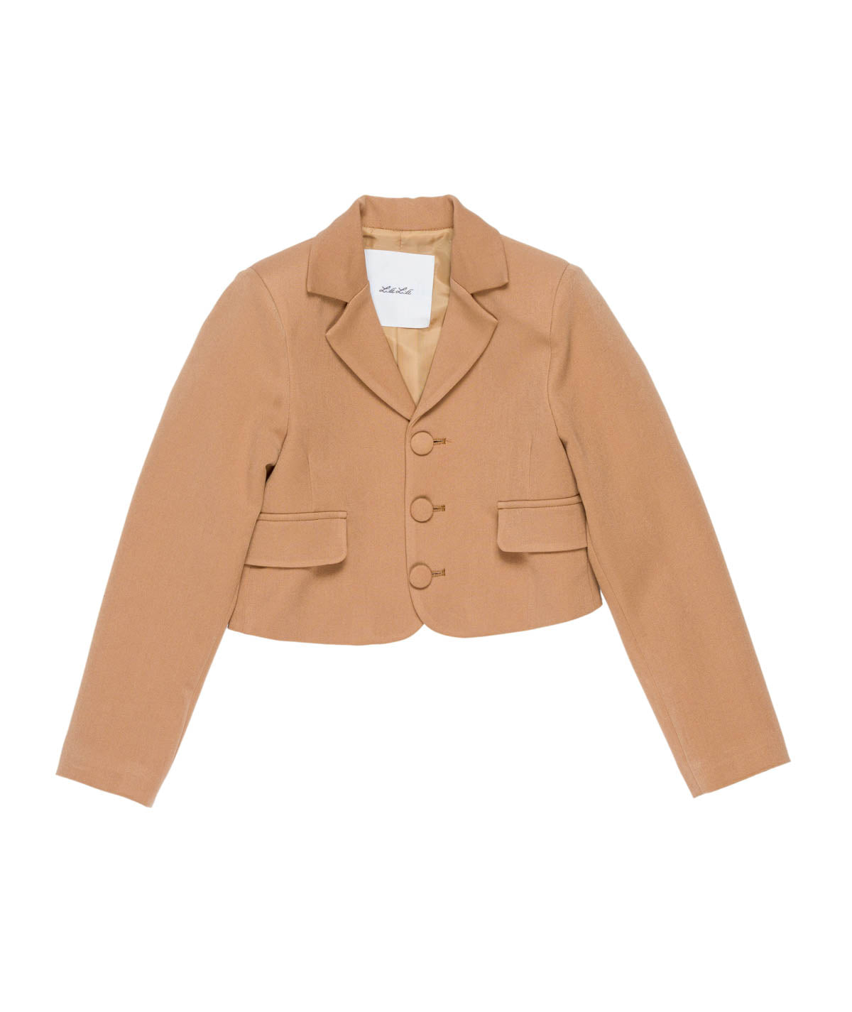 Cropped Blazer with Covered Buttons Black / 8Y