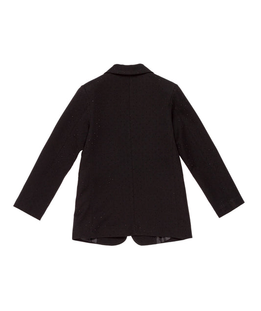 Tailored Blazer with Sparkle Detail Black / 8Y
