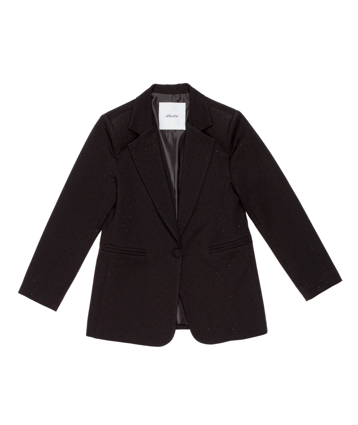 Tailored Blazer with Sparkle Detail Black / 8Y
