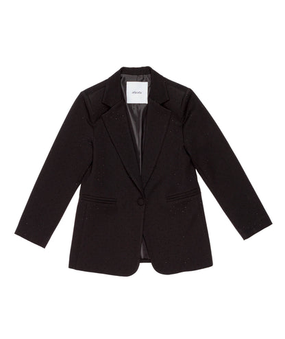Tailored Blazer with Sparkle Detail Black / 8Y