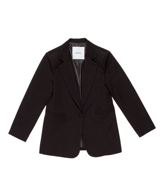 Tailored Blazer with Sparkle Detail Black / 8Y