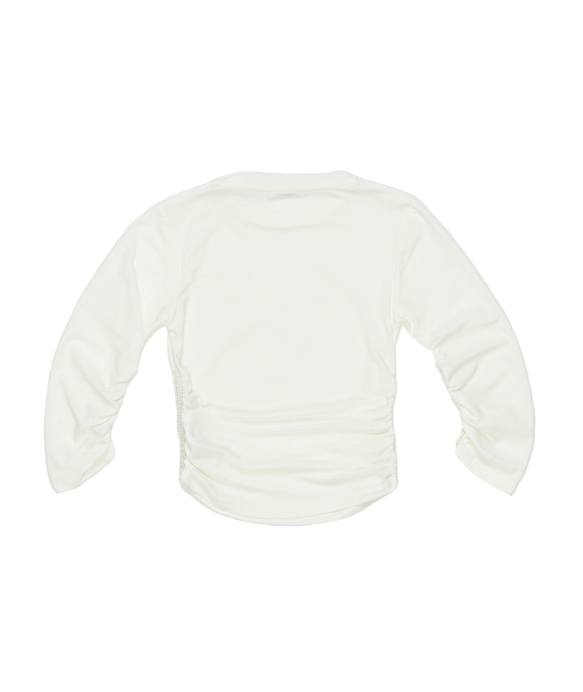 Long-Sleeve Top with Side Ruching Pink / 8Y