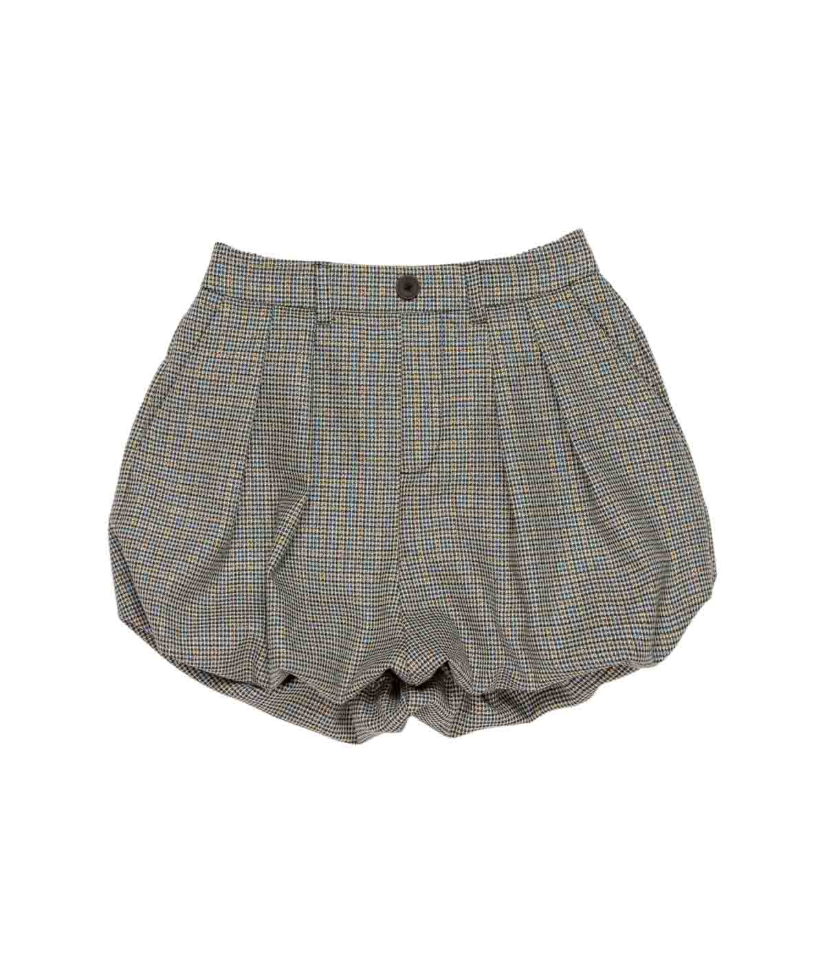 Checked Balloon Shorts Brown / 8Y