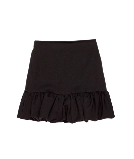Ruffle Hem Skirt Black / 8Y
