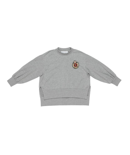 Sweatshirt with Crest Patch White / 8Y